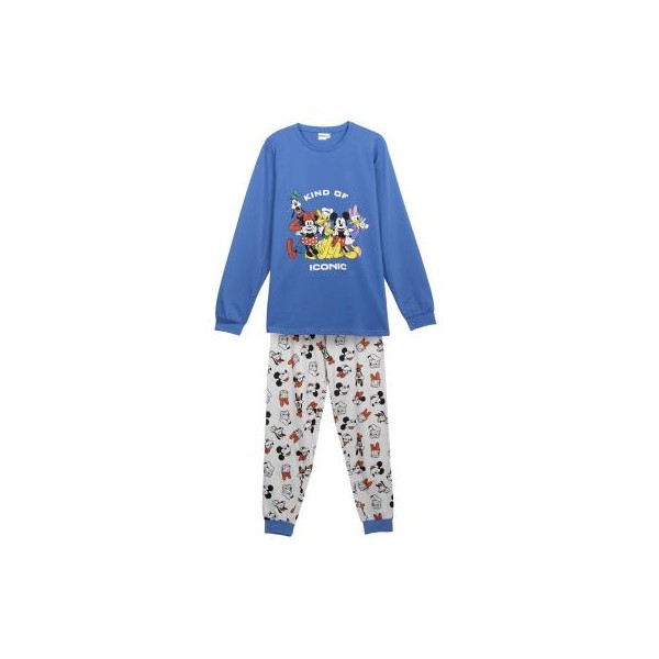 Pijama Adulto largo Single Jersey Mickey