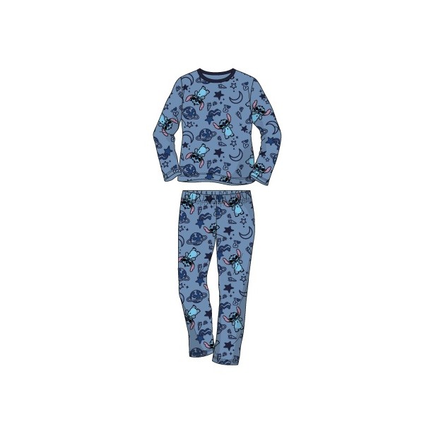Pijama Largo Micropolar Stitch