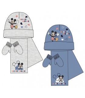 Set Bebé Gorro+Braga+Guantes Mickey
