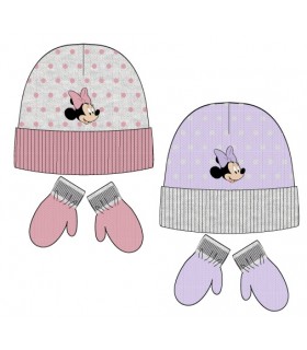 Set Bebé Gorro+Guantes Minnie