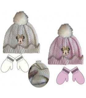 Set Bebé Gorro+Guantes Mickey