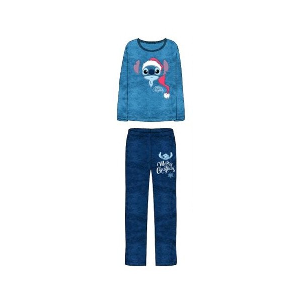 Pijama Adulto Coralina Stitch Navidad