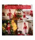 Elves Behavin´ Badly- Elf Papá Noel Elfo de Vinilo Suave de Pierna Larga con Sombrero y Etiqueta