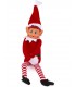 Elves Behavin´ Badly- Elf Papá Noel Elfo de Vinilo Suave de Pierna Larga con Sombrero y Etiqueta