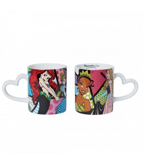 TAZA PRINCESAS ARIEL/CENICIENTA/TIANA/AURORA