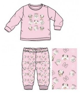 Pijama largo Bebé interlock Minnie