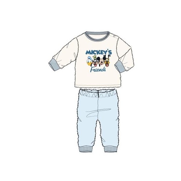 Pijama largo Bebé Coralina Mickey