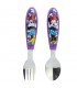 Set de 2 cubiertos infantiles de acero inoxidable compuesto de tenedor y cuchara de Minnie