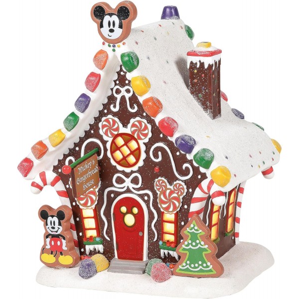 Disney Village Mickey Mouse - Casa de jengibre iluminada