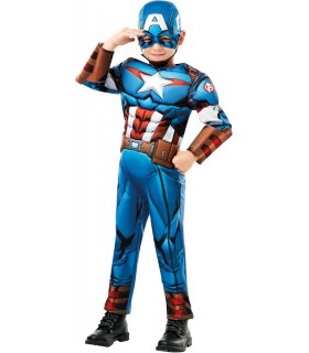 Capitán América El Primer Vengador Deluxe Traje Musculoso Acolchado