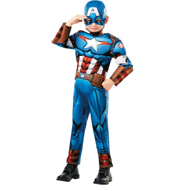 Capitán América El Primer Vengador Deluxe Traje Musculoso Acolchado