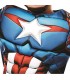 Capitán América El Primer Vengador Deluxe Traje Musculoso Acolchado