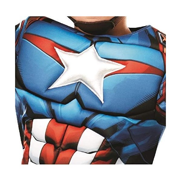 Capitán América El Primer Vengador Deluxe Traje Musculoso Acolchado