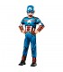 Capitán América El Primer Vengador Deluxe Traje Musculoso Acolchado