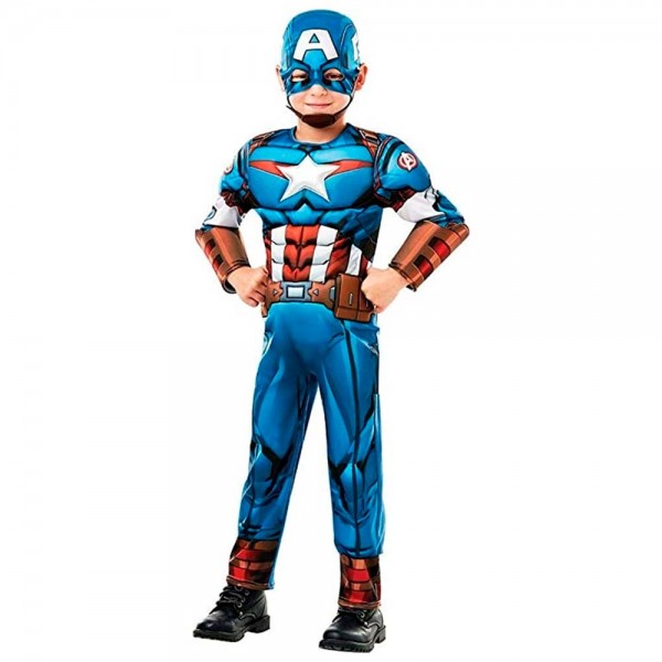 Capitán América El Primer Vengador Deluxe Traje Musculoso Acolchado