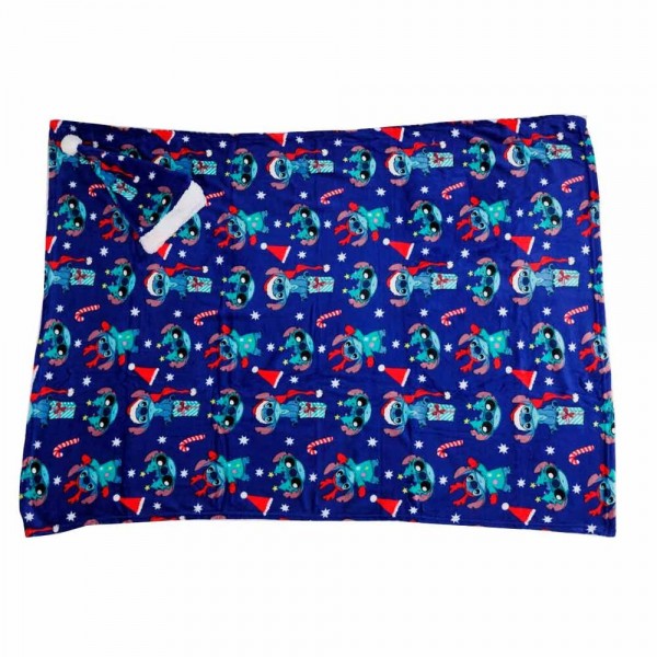 Manta coralina sherpa Stitch Disney 130x170cm
