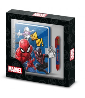 Diario + Boligrafo Spiderrman Marvel