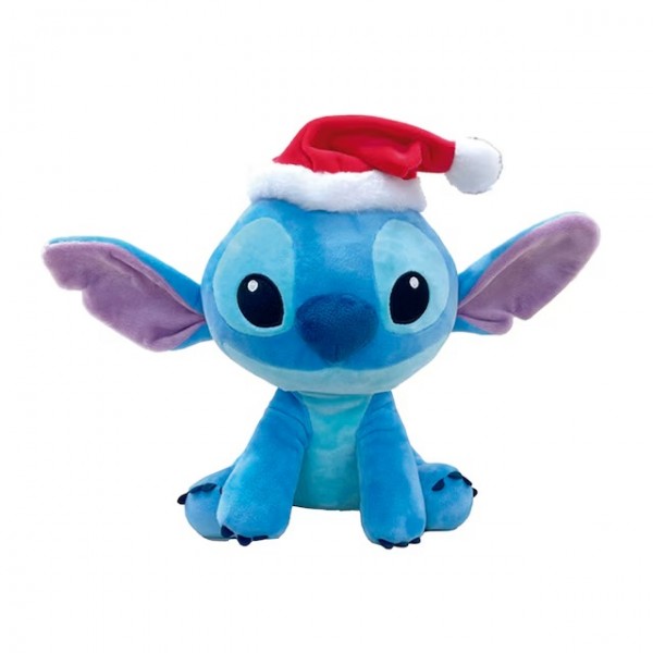 Peluche Stitch gorro Papa Noel 25cm Disney