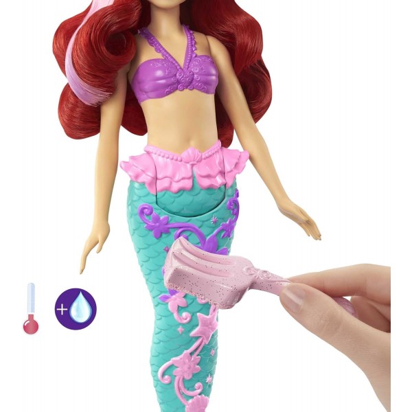 Muñeca DISNEY PRINCESS Ariel Splash cambia color