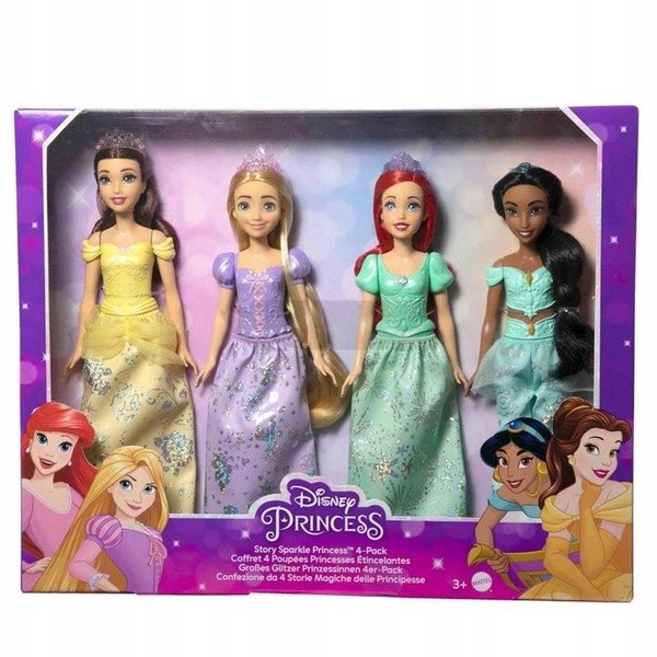 Pack 4 Princesas Disney