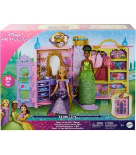 Disney Princess Set de juego de armario portátil con forma de castillo