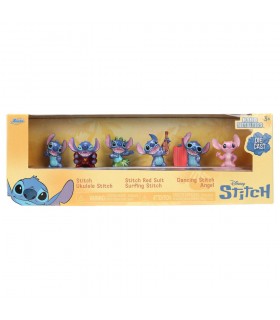 Blister 6 figuras metalfigs Stitch Disney 4cm