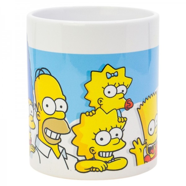 STOR TAZA CERAMICA SUBLIM (11 OZ / 325 ML) THE SIMPSONS FAMILY CLOUDS