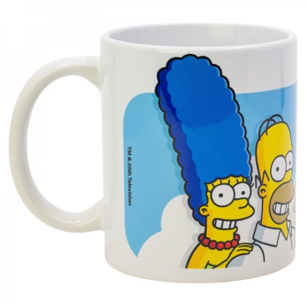 STOR TAZA CERAMICA SUBLIM (11 OZ / 325 ML) THE SIMPSONS FAMILY CLOUDS
