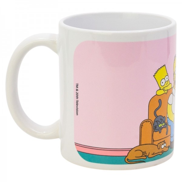 TAZA CERAMICA 325 ML CHANGING COLOR EN CAJA REGALO SIMPSONS HOMER