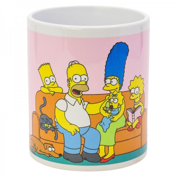TAZA CERAMICA 325 ML CHANGING COLOR EN CAJA REGALO SIMPSONS HOMER