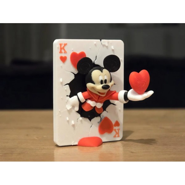 Tarjeta de San Valentín Rey de Corazones Mickey Mouse