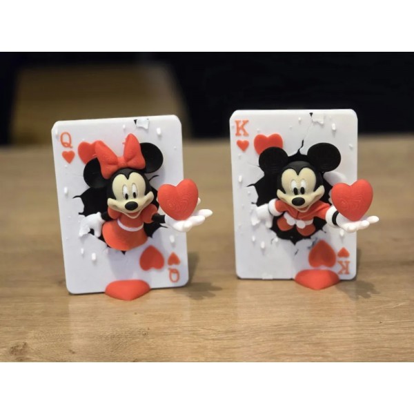 Tarjeta de San Valentín Rey de Corazones Mickey Mouse