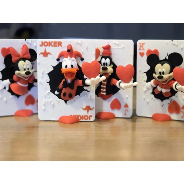 Tarjeta de San Valentín Rey de Corazones Mickey Mouse