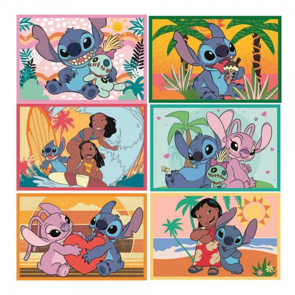 Puzzle cubo Stitch Disney 6pzs