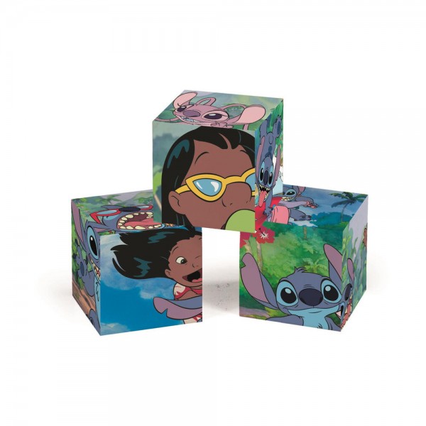 Puzzle cubo Stitch Disney 12pzs