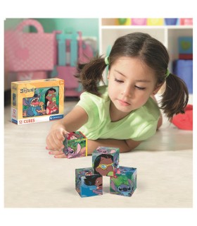 Puzzle cubo Stitch Disney 12pzs