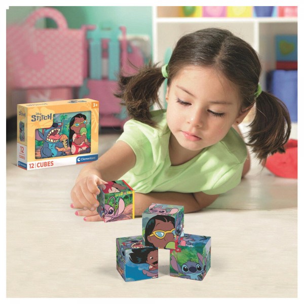 Puzzle cubo Stitch Disney 12pzs