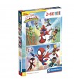 Puzzle Spidey and His Amazing Friends Marvel 2x60pzs