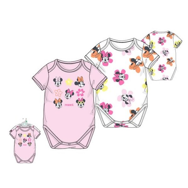 Lote 2 Bodies bebe´ Minnie Mouse