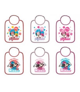 Lote 6 baberos Minnie Mouse