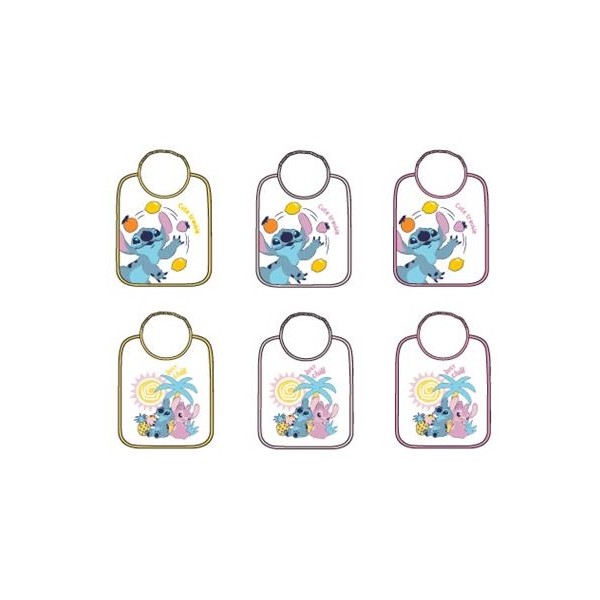 Lote 6 baberos Lilo & Stitch