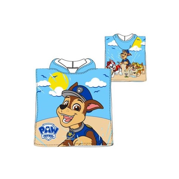 Poncho playa microfibra Paw Patrol