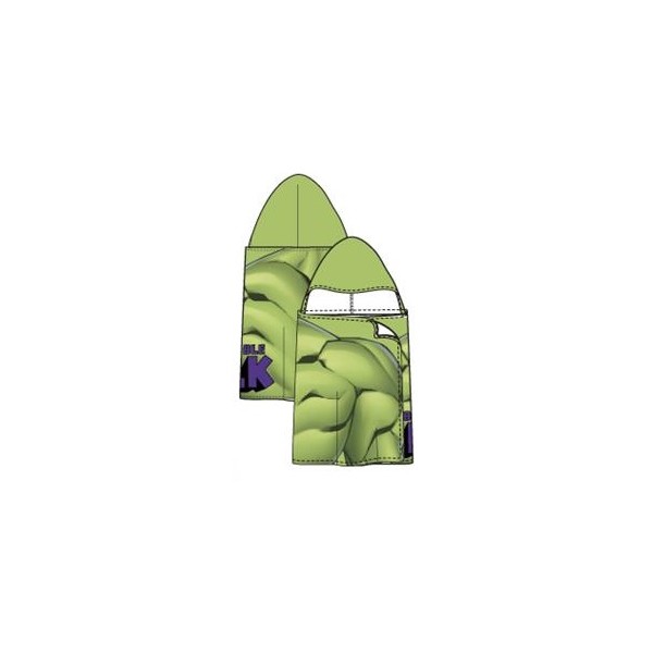 Poncho playa microfibra Hulk