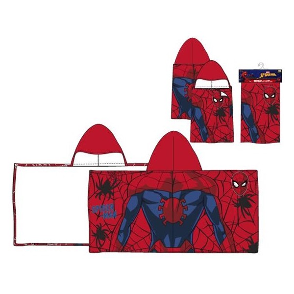 Poncho playa microfibra Spiderman