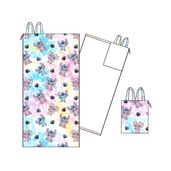 Toalla playa microfibra Lilo & Stitch