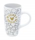TAZA CERAMICA LATTE 695 ML EN CAJA REGALO MICKEY MOUSE SIGNATURE