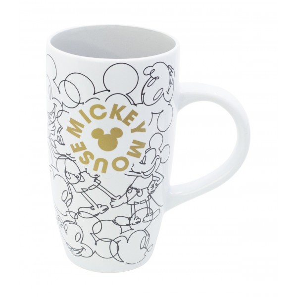 TAZA CERAMICA LATTE 695 ML EN CAJA REGALO MICKEY MOUSE SIGNATURE