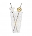 SET VASO CON DOS PAJITAS 480 ML MICKEY MOUSE SIGNATURE