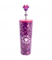 VASO TERMO ACERO INOXIDABLE CON CAÑA 3D 770 ML MINNIE MOUSE CHERRYLICIOUS