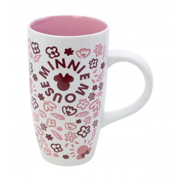 TAZA CERAMICA LATTE 695 ML EN CAJA REGALO MINNIE MOUSE CHERRYLICIOUS